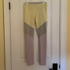 Outdoor voices tri color pastel leggings